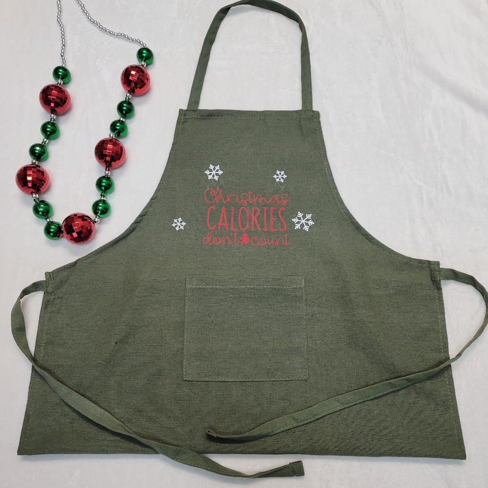 "Christmas Calories Don't Count" Apron